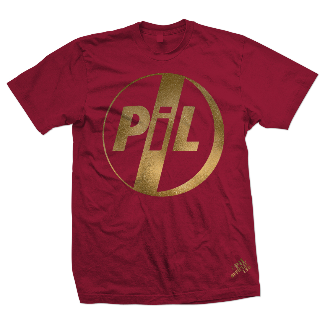 New PiL Gold foil t-shirts now on sale via the official PiL webstore